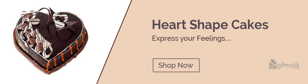 Online Delivery Of Heart Shape Cakes Chandigarh