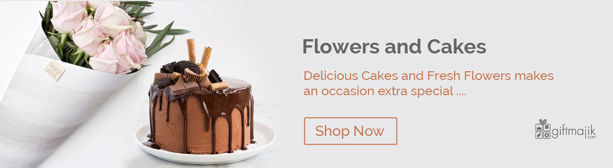Order Online Flowers and Cakes Combos