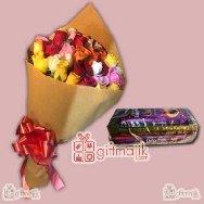 Send Beautiful Hand Bunch of Premium 30 Mix Roses