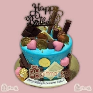 Send delivery of chocolate loaded cake  cake is 1 kg in chocolate truffle flavor