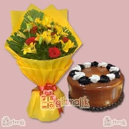 send-assorted-bunch-with-delicious-caramel-cake